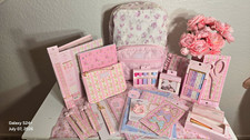 LoveShackFancy x Yoobi Girls Pink/White Floral Zip Backpack Adjustable Straps