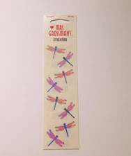 Mrs. Grossman's Stickers Lot 2 Strips Brand New in Package ~Opal Dragonfly~ HTF
