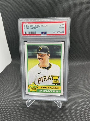 132267188 Paul Skenes 2025 Topps Heritage #60 PSA 9