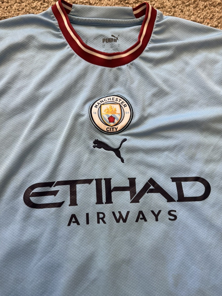 Puma Manchester City Home Jersey 2022/23 Treble Mens Size XL