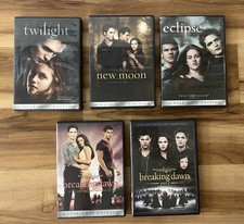 Twilight Saga Complete 5 Movie DVD Lot New Moon, Eclipse, Breaking Dawn 1 2