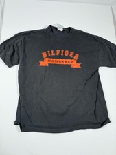 Tommy Hilfiger Black Graphic T-Shirt XXL Made in USA
