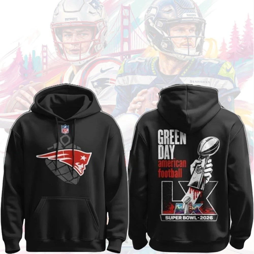 New England Patriots x Green Day Super Bowl LX 2026 Both Side For Fans