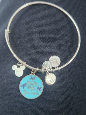 Alex and Ani Disney Snow White Whistle While You Work Silver Bangle Bracelet