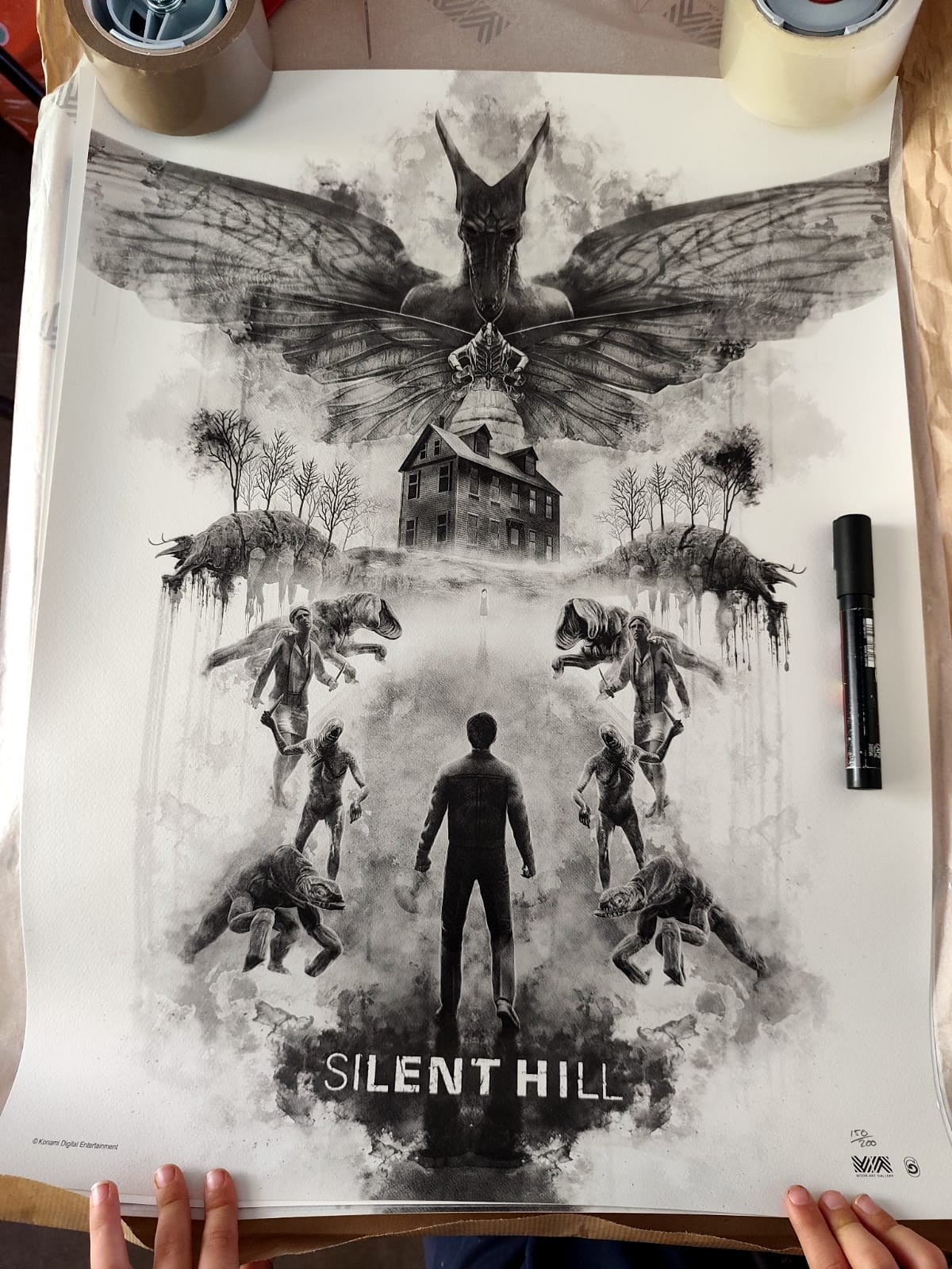 Silent Hill Limited Edition Art Poster Print 1/200 (2 3 4 ps2 ps5 remake xbox)