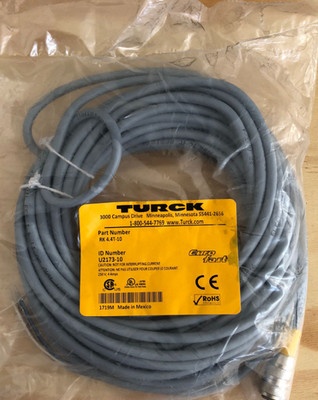 NEW TURCK RK 4.4T-10 CORDSET U2173-10 RK44T10 CABLE DE SENSOR