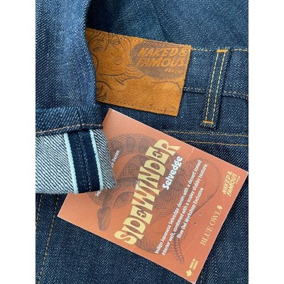 NEW Naked and Famous Easy Guy Sidewinder Selvedge Japanese Indigo 30 x 29