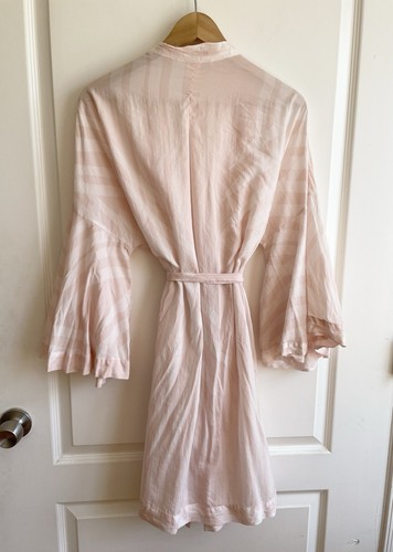 Stars Above Pink Stripe Robe Bell Sleeve Size XL/XXL Fairy Bride To Be Get Ready - Picture 5 of 5