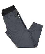 Wrangler Boys' grey pants, size 10 US, adjustable sports pants.
