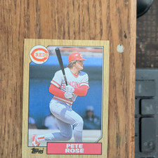 Topps 1987 Topps Base Set Pete Rose Cincinnati Reds Baseball Card #200