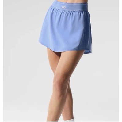 Alo Yoga Match Point Tennis Skirt Crystal Clear Blue, Size Medium