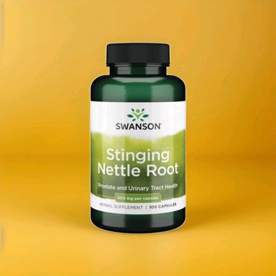 SWANSON Stinging Nettle Root 500mg 100 Cap Prostate Urinary Tract Health 05/26