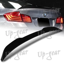 For 2011-2016 BMW 5-Series F10 F18 W-Power Pearl Black Rear Trunk Spoiler Wing