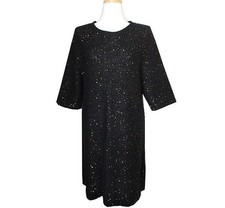 Sandro Sequin Black Knit Dress 55~66 38883971