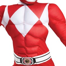 Costume Power Ranger Mighty Morphin Red Ranger Per Adulto Con Maschera – Rubies - Foto 4