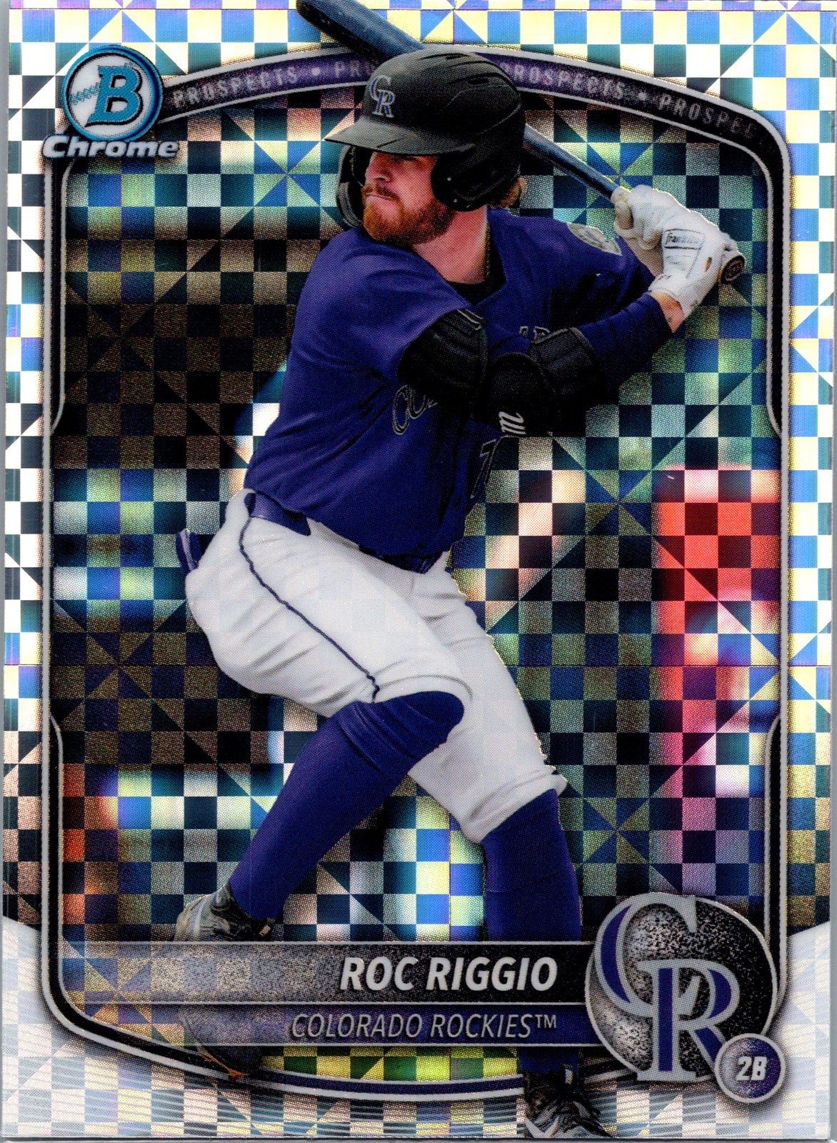 2025 Bowman Draft #BDC-19 Roc Riggio Chrome X-Fractor