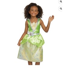 Disney Princess Tiana Dress, Delux Halloween Dress Up Costume Girls 4-6 NEW