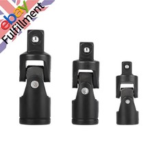 1/4 3/8 1/2in Drive Swivel Impact Universal Joint Socket Set Adapter Tool Kit
