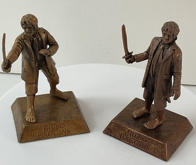The Hobbit, Vivid Toy Group Mini Figure Bilbo Baggins x 2 Bronze Finish ...
