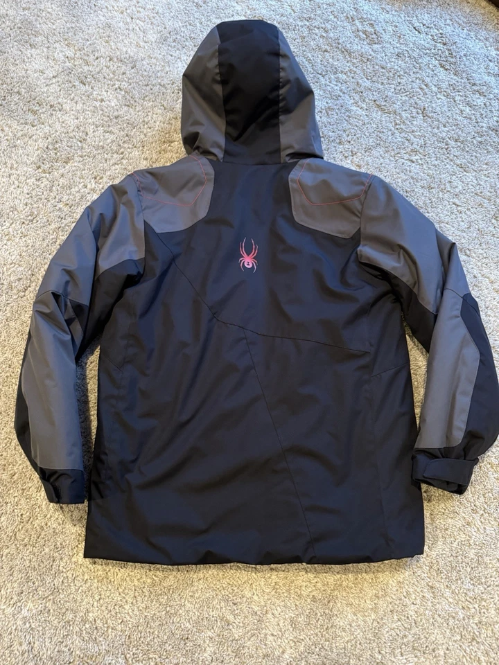 Boys Size 14 Spyder Hooded Coat - Image 2 of 4