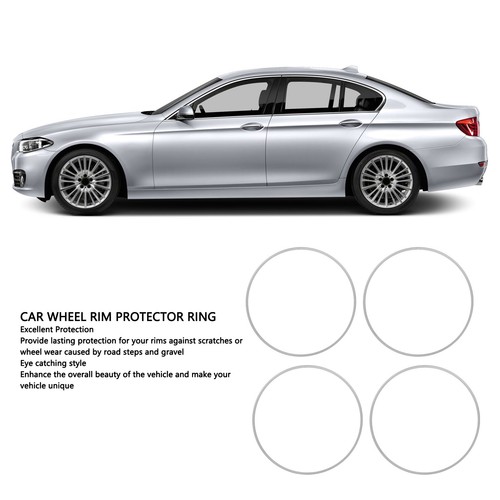 18 Inch Wheel Rim Ring Easy Install Wheel Rim Protector For Flat Wheel Edge - Picture 7 of 12