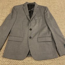 Ralph Lauren Youth blazer Gray Suit Jacket 16R NWOT