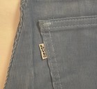 NOS Vintage 1979 Levis 646-1512 Corduroy Bell Bottom Powder Blue NWT Pants 28x34 — photo 5