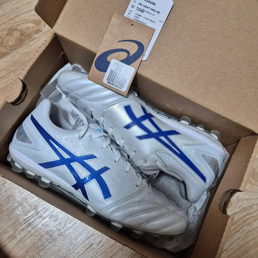 Asics DS Light AG 255 Soccer Shoes, Size 255, Gently Used thumbnail 2