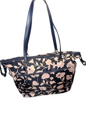 KATE SPADE NEW YORK Jae Garden Vine Navy Nylon Diaper Tote Bag W Changing Pad 