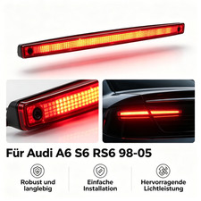 Dritte Bremslicht LED Rot 3. Bremsleuchte Rückleuchte Für Audi A6 S6 RS6 98-05