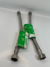 Homewerks Worldwide 751648 12" Faucet Braided Hoses Lot of 2 1/2" FIP - NEW
