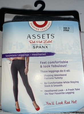 SPANX Assets Seamless Leggings, Heathered Dark Gray, Size Small, NEW! $40 msrp
