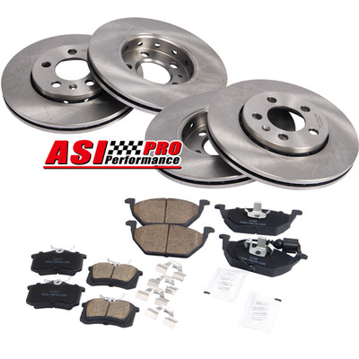 Vorne & Hinten Bremsscheiben + Bremsbeläge Für VW GOLF 4 1J