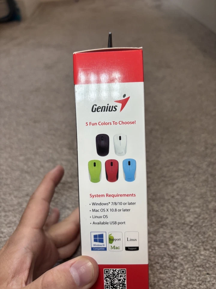 Genius NX-7000 Wireless BlueEye 1200 dpi Mouse - Black - New Boxed - Image 4 of 4