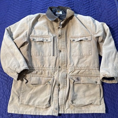 Vintage 1980s/1990s Carhartt Duck Canvas Blanket Lined Chore Coat