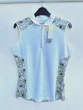Image of BNWT Callaway Kaleidoscope print Opti-dri Womens sleeveless Polo Size small