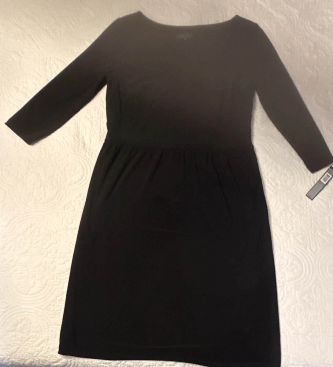 slim fit dress slacks 3/4 Sleeves Midi Knee Length Dress 8526 Xs / Burgundy(Maroon) main image 1