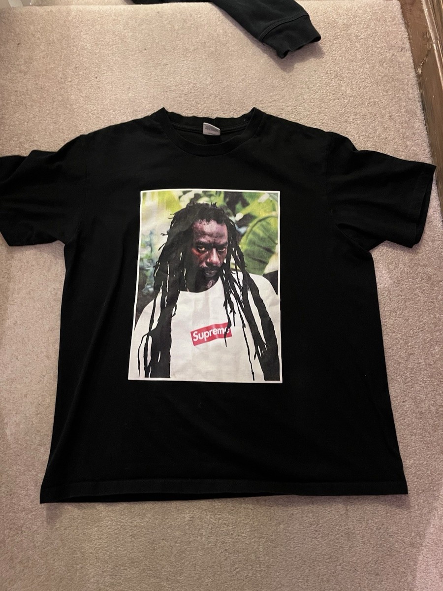 Supreme Buju Banton Tee 黒 S Supreme／19SS黒S -2*** Supreme Buju Banton Wake The World Tee