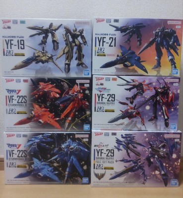 【新品】バンダイマクロス1/100 HG 6個セット YF-19 YF-21等 Bandai Macross 1/100 HG 6 piece set YF-19 YF-21 etc #0c19cd