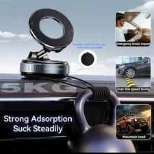 Rotatable Vacuum Strong Suction Magnetic Phone Holder Car Mount Stand Universal