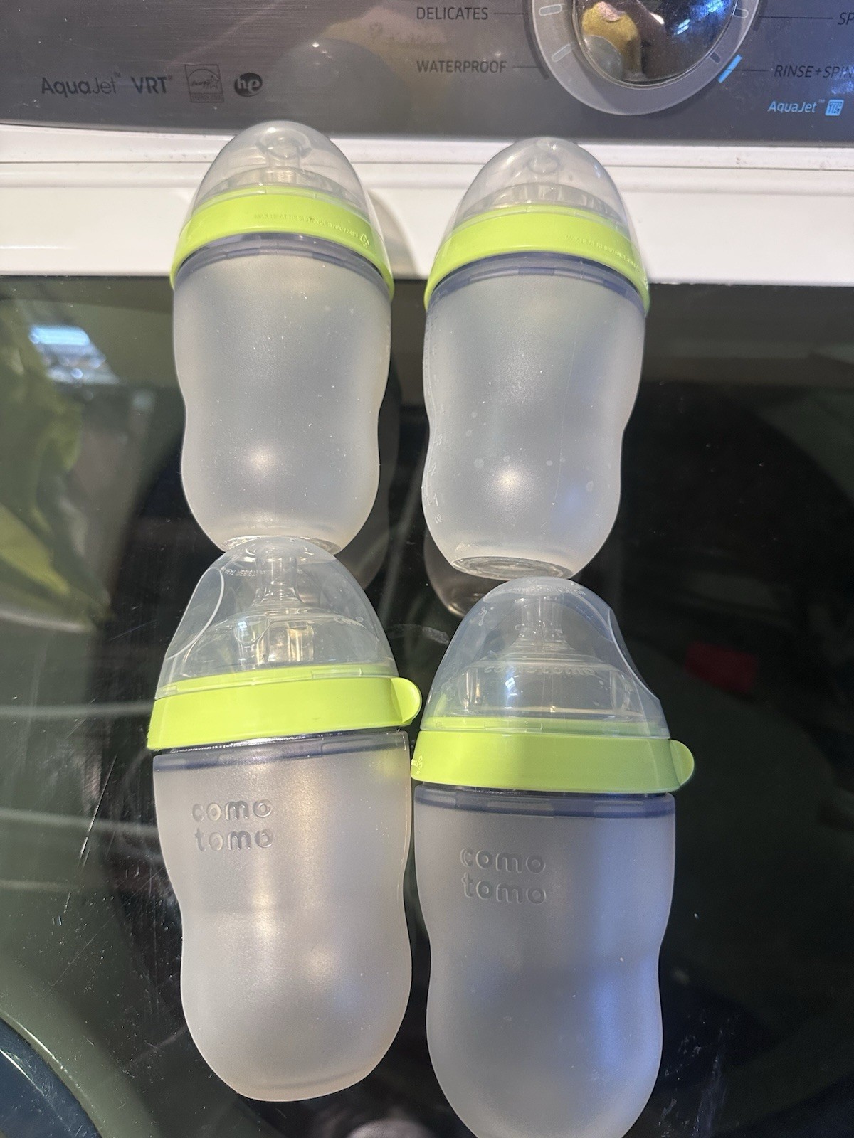 Comotomo Baby Bottle Green 8 Ounce (4 Count) Nuevas Infantos