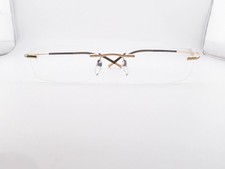 Silhouette Eyeglasses, Frames Only, 7577 20 Gold, ..-..-140, Titanium, Austria
