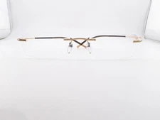 Silhouette Eyeglasses, Frames Only, 7577 20 Gold, ..-..-140, Titanium, Austria