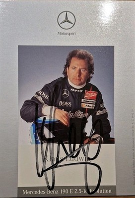 Autogrammkarte Klaus Ludwig DTM 1991 Mercedes 190E