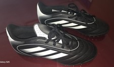 Adidas Goletto IX TF Soccer Shoes Youth Size 4.5 Black White Turf Cleats