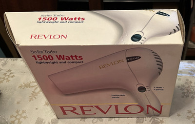 Revlon 1500 Watt Lightweight And Compact  Dryer Model RV-435F VTG  1996
