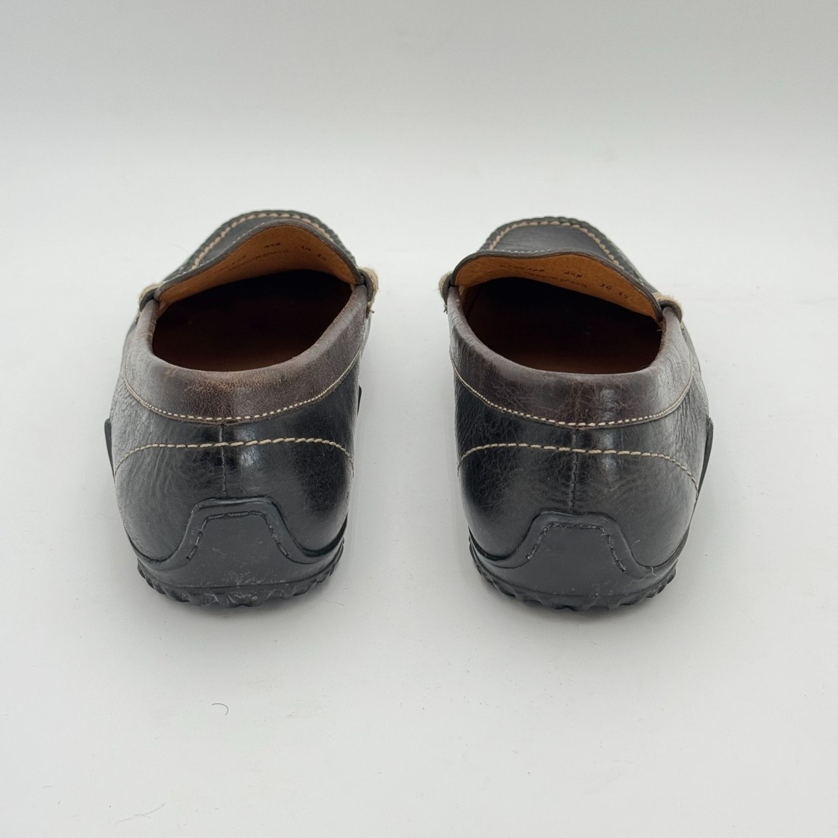 Martin Dingman Leather Loafers Mens 8.5 Moc Toe Vibram Sole 