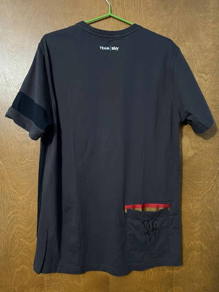 Rapha Team Sky Pro Ciclismo Informal Camiseta Manga Corta Cuello Redondo Camisa Grande Foto 4 de 4
