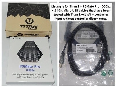 + Titan 2 Game Adaptor + P5Mate Pro + 2 Day FedEx Shipping + 2 10 Foot Cables +