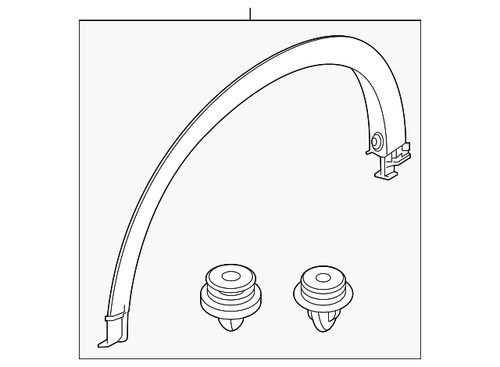 Genuine Mazda Wheel Opening Molding KPF1-51-W30